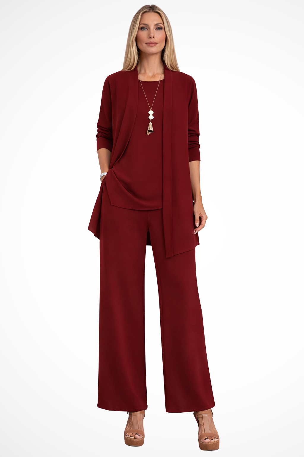 Ensemble trois pièces élégant pour femme – Style chic et sophistiqué pour les soirées d'affaires