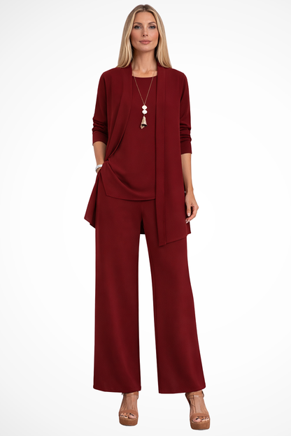 Ensemble trois pièces élégant pour femme – Style chic et sophistiqué pour les soirées d'affaires