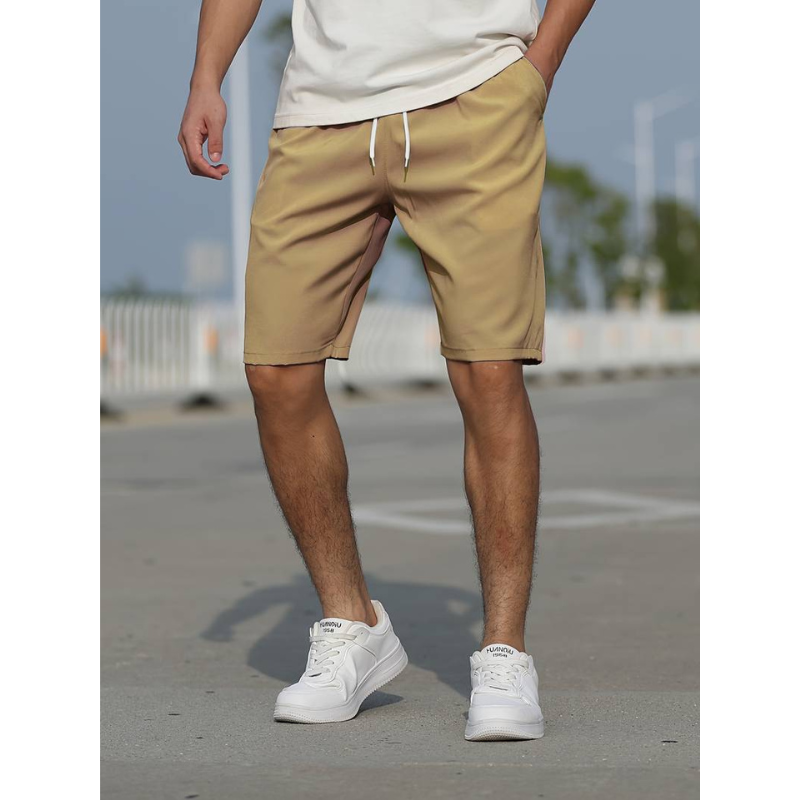 Shorts Décontractés Homme avec Cordon – Shorts Légers d’Été Taille Basse