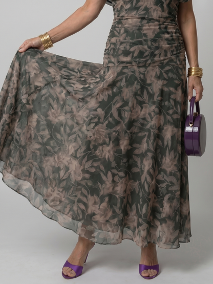 Robe midi femme epaules denudees - Fluide et romantique