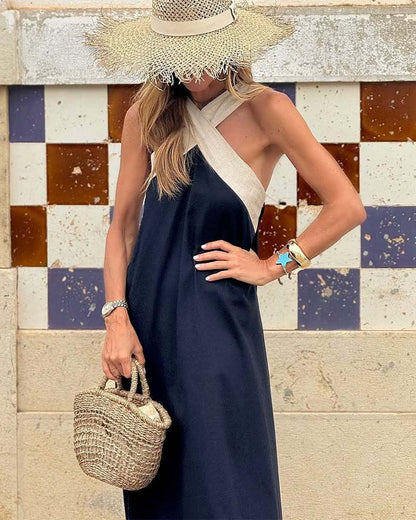 Abito maxi incrociato donna – Elegante e fluido