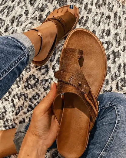 Sandalias de mujer confort con suela flexible - Prácticas y veraniegas