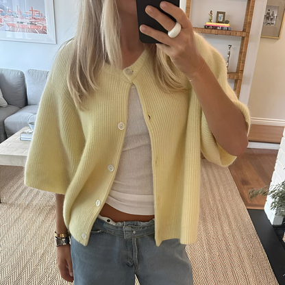 Gilet da donna a maniche corte con bottoni - Chic e leggero