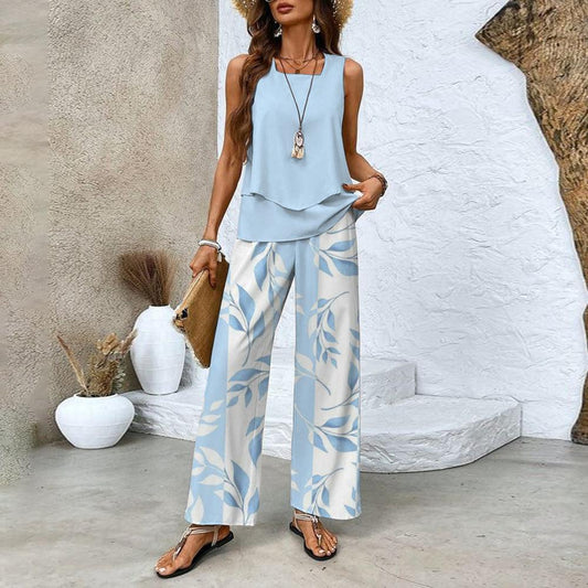 Ensemble 2 Pièces Élégant Décontracté Femme Été – Tendance, Polyvalent, Stylé