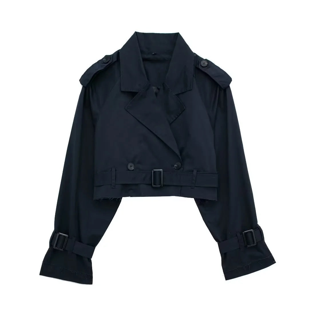 Trench Court Femme