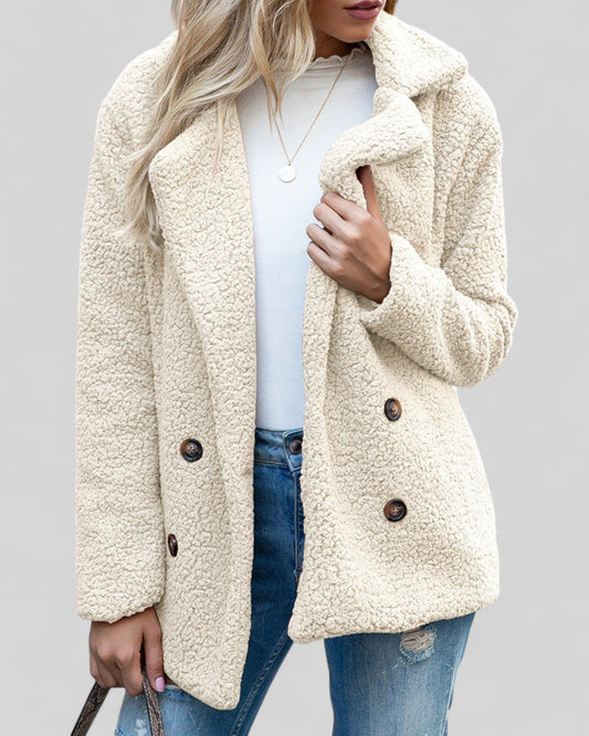 Manteau Doux Élégant pour Femme – Vêtement d’Extérieur Confortable