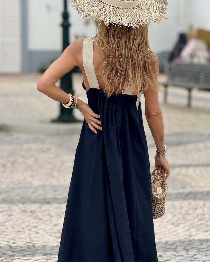 Abito maxi incrociato donna – Elegante e fluido