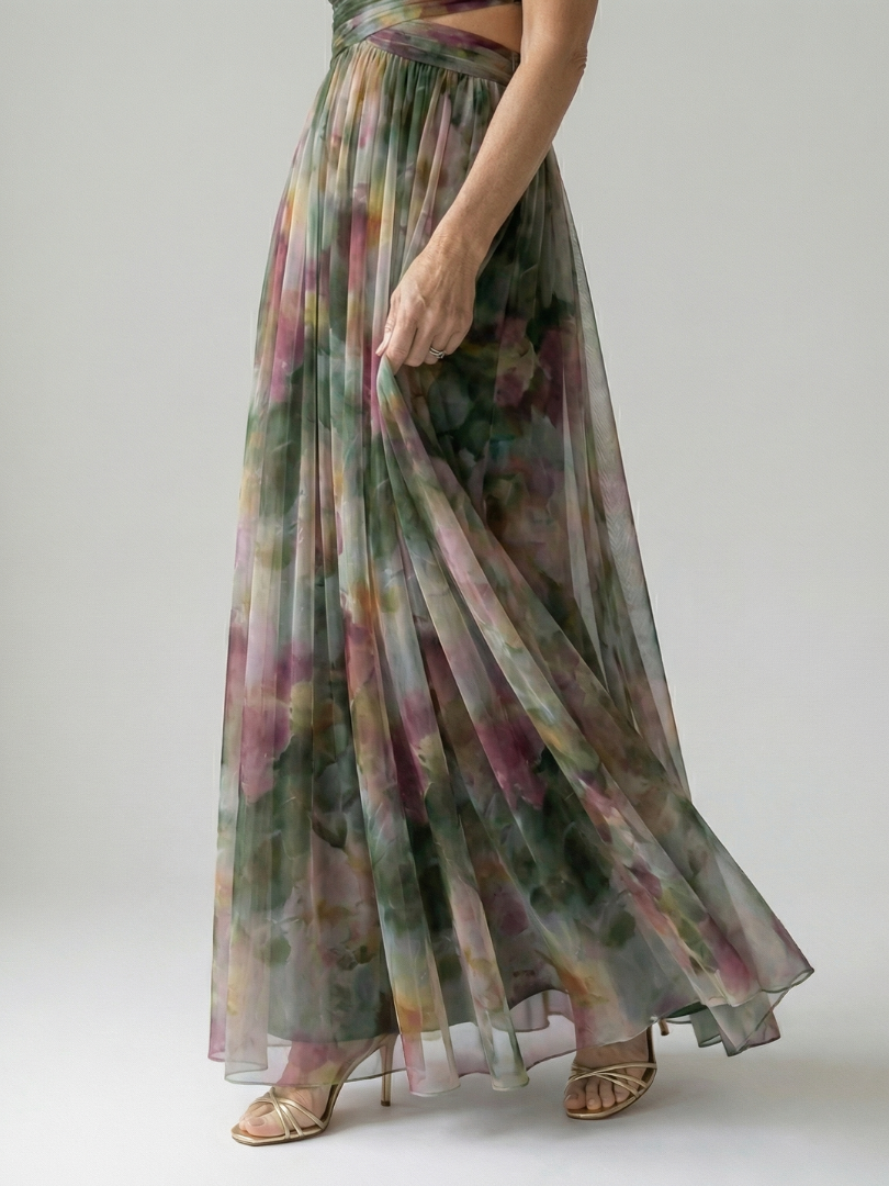 Robe maxi femme cache-coeur fluide - Feminine et legere