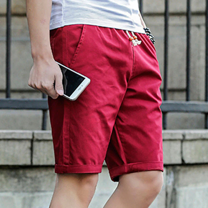 Shorts Décontractés Homme avec Cordon – Shorts Légers d’Été Taille Basse