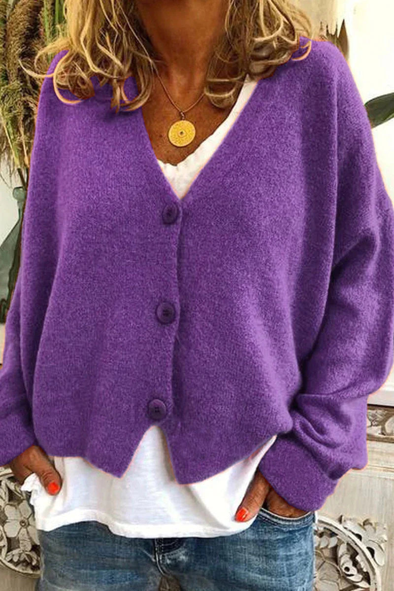 Cardigan Élégant et Décontracté pour Femme – Tricot Chaud Quotidien