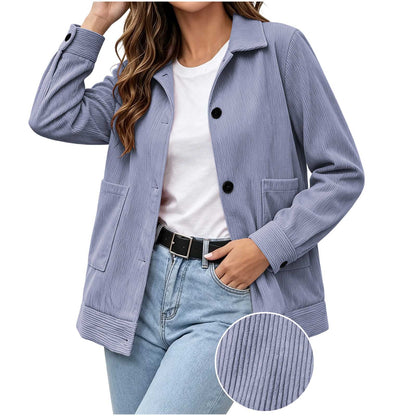 Giacca casual da donna con revers - Semplice e raffinata