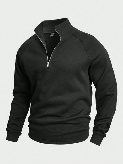 Pull Homme Col Montant Stylé – Pull Demi-Zip Confortable