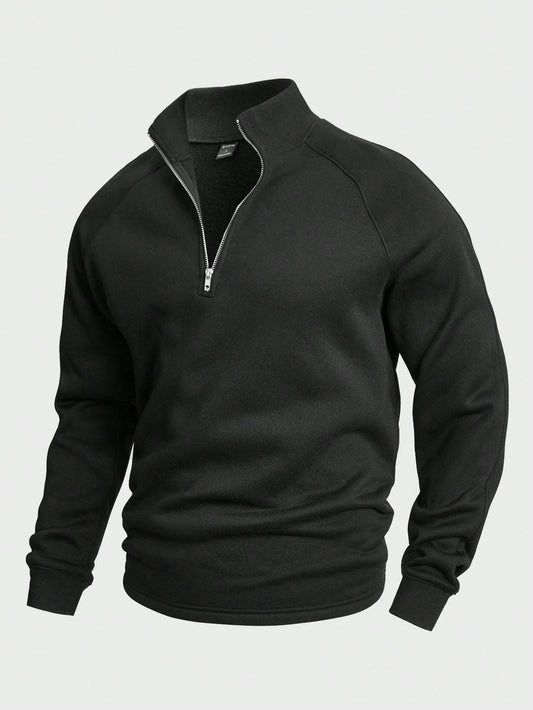 Pull Homme Col Montant Stylé – Pull Demi-Zip Confortable