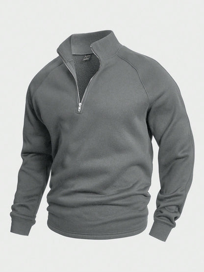 Pull Homme Col Montant Stylé – Pull Demi-Zip Confortable