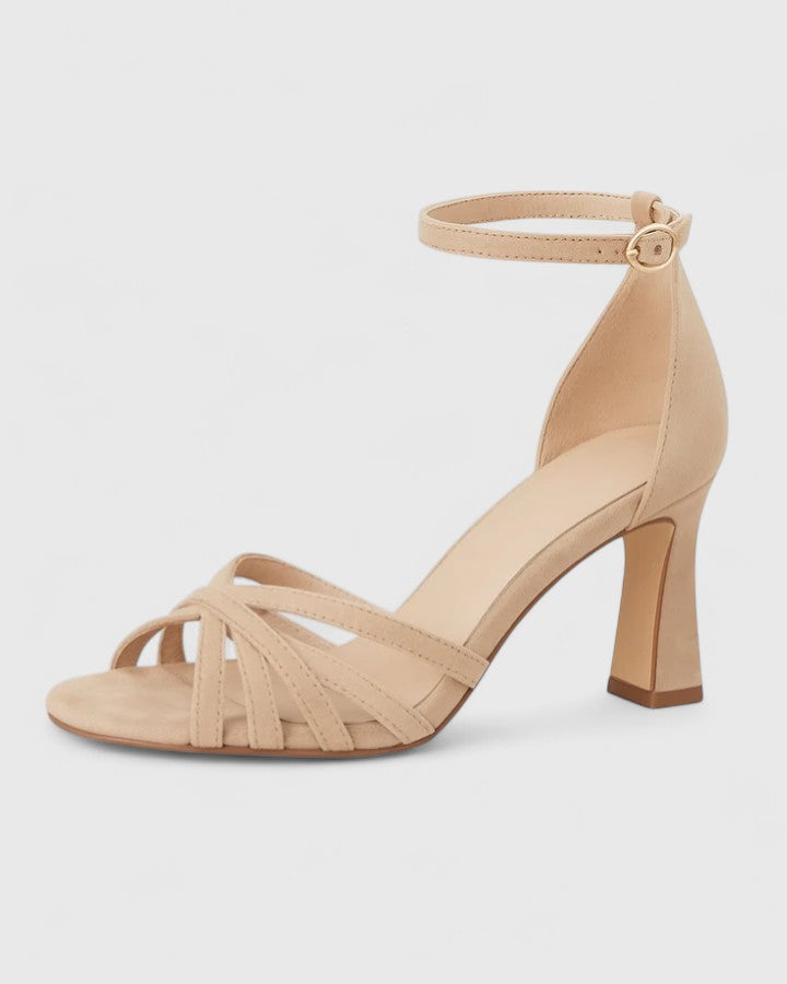 Escarpins femme à brides – Talon bloc élégant pour soirée