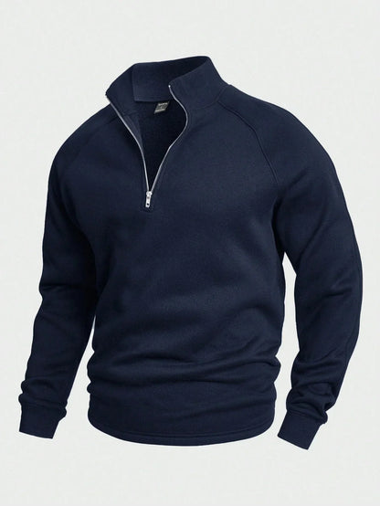 Pull Homme Col Montant Stylé – Pull Demi-Zip Confortable