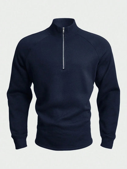 Pull Homme Col Montant Stylé – Pull Demi-Zip Confortable