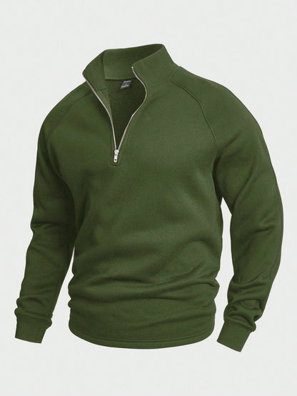 Pull Homme Col Montant Stylé – Pull Demi-Zip Confortable
