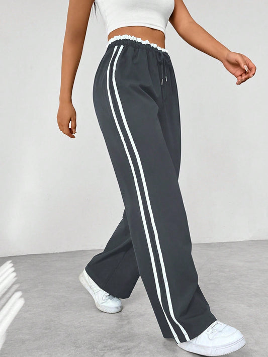 Pantalon large tendance sportif pour femme