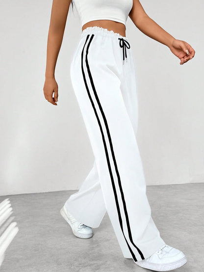 Pantalon large tendance sportif pour femme