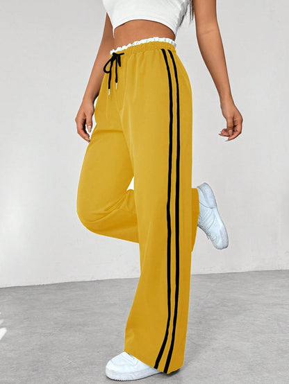 Pantalon large tendance sportif pour femme