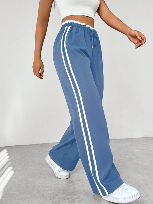 Pantalon large tendance sportif pour femme