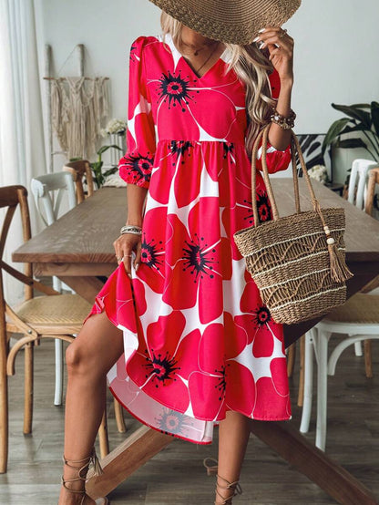 Robe d'été femme de plage | Mi-longue