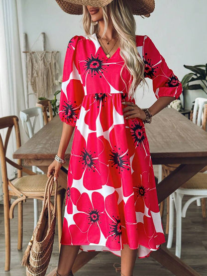 Robe d'été femme de plage | Mi-longue