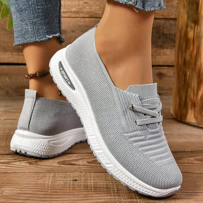 Women's Orthopedic Slip-On Sneakers with Wide Toe – Daily Comfort