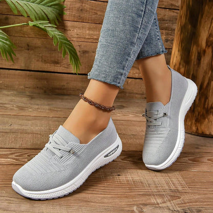 Women's Orthopedic Slip-On Sneakers with Wide Toe – Daily Comfort