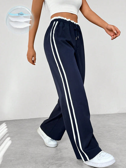 Pantalon large tendance sportif pour femme