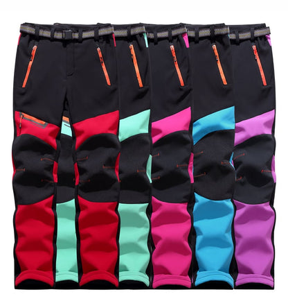 Pantalon de Ski Unisexe – Pantalon d’Hiver à Design Contrasté pour Activités sur Neige