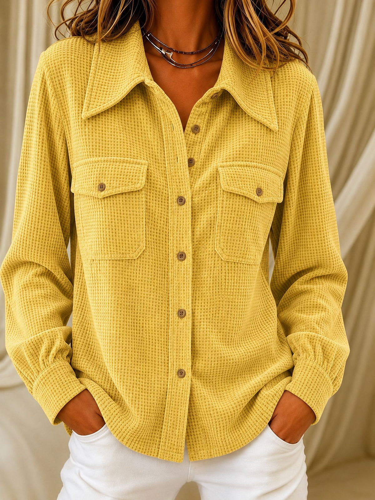 Blouse femme en polyester - Legere et coloree