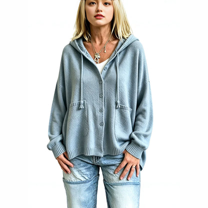 Top corto da donna con cappuccio e coulisse - Sportivo e casual