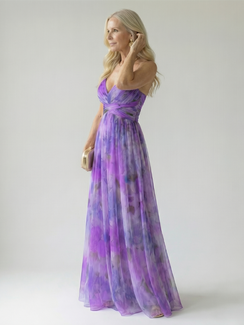 Robe maxi femme cache-coeur fluide - Feminine et legere
