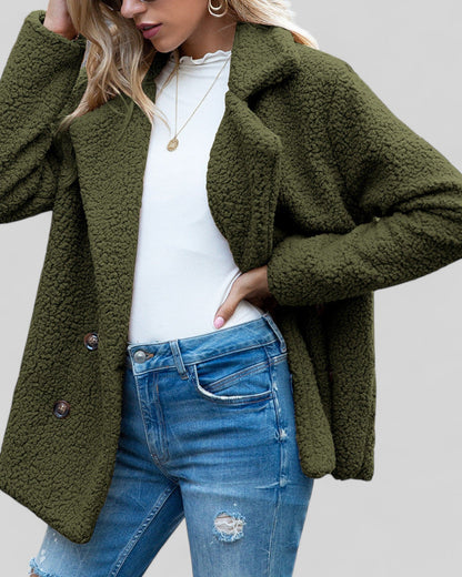 Manteau Doux Élégant pour Femme – Vêtement d’Extérieur Confortable