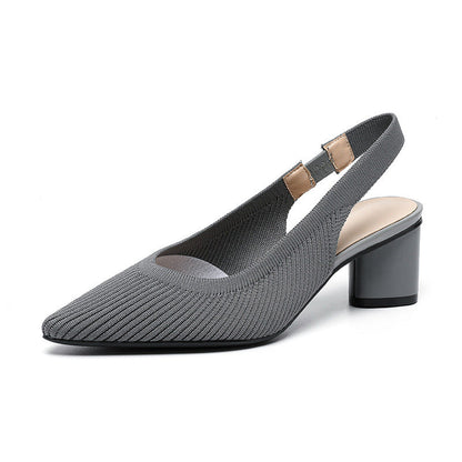 Chaussures femme à bout pointu – Talon carré stable et chic