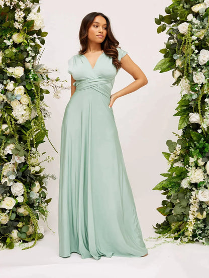 Robe longue convertible femme – Robe élégante multi-positions