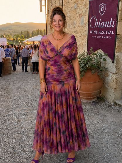 Robe midi femme epaules denudees - Fluide et romantique