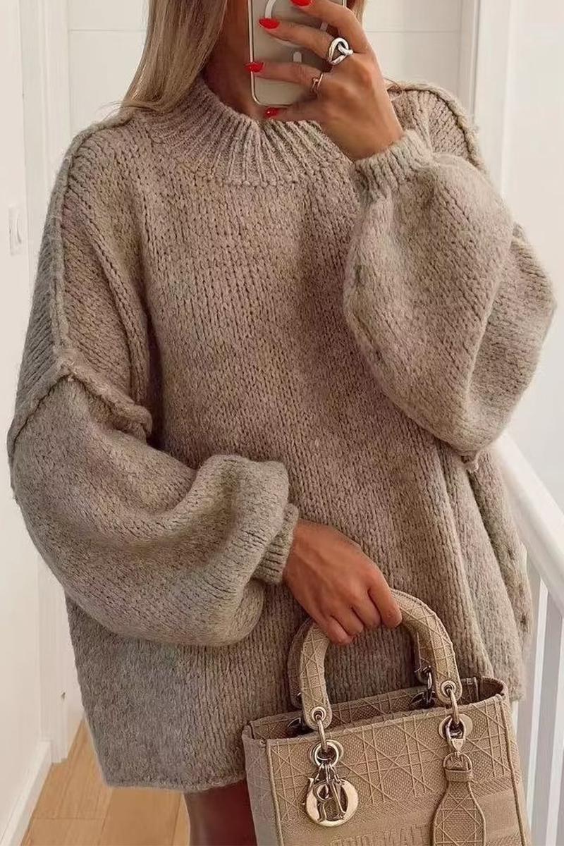 Pullover da donna caldo in maglia morbida - Comodo e facile da indossare