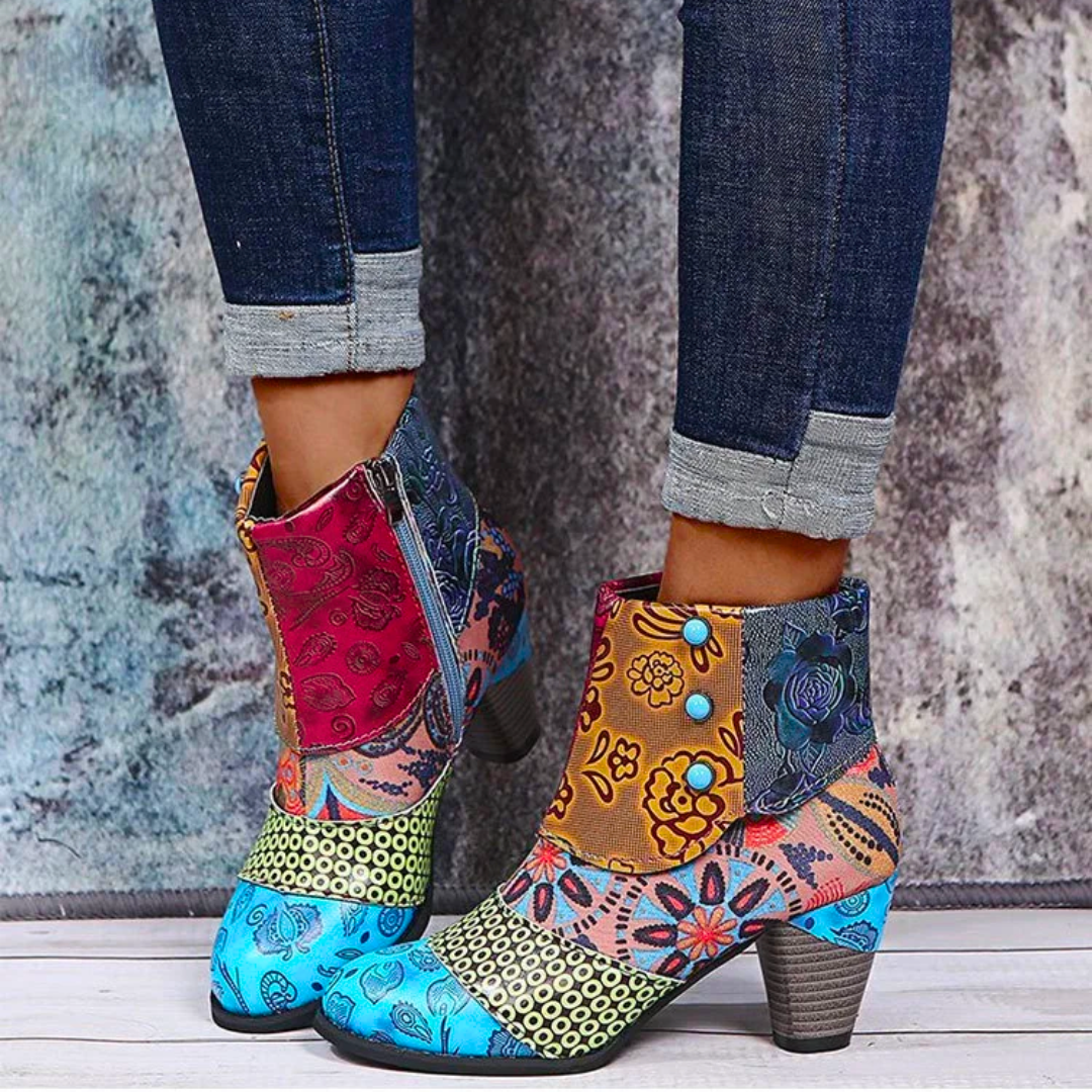 Bottines imperméables avec fermeture éclair