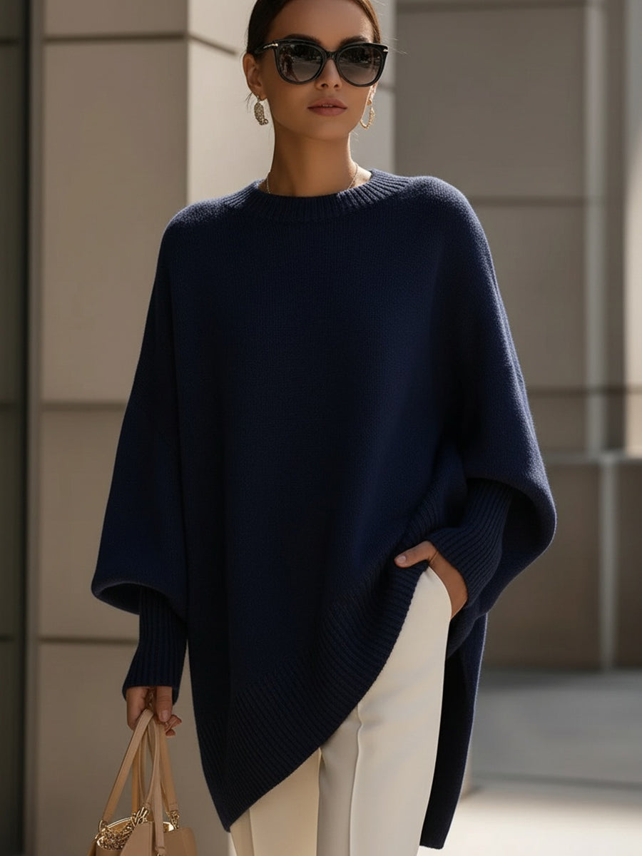 Poncho Oversize Élégance Sans Effort pour Femme