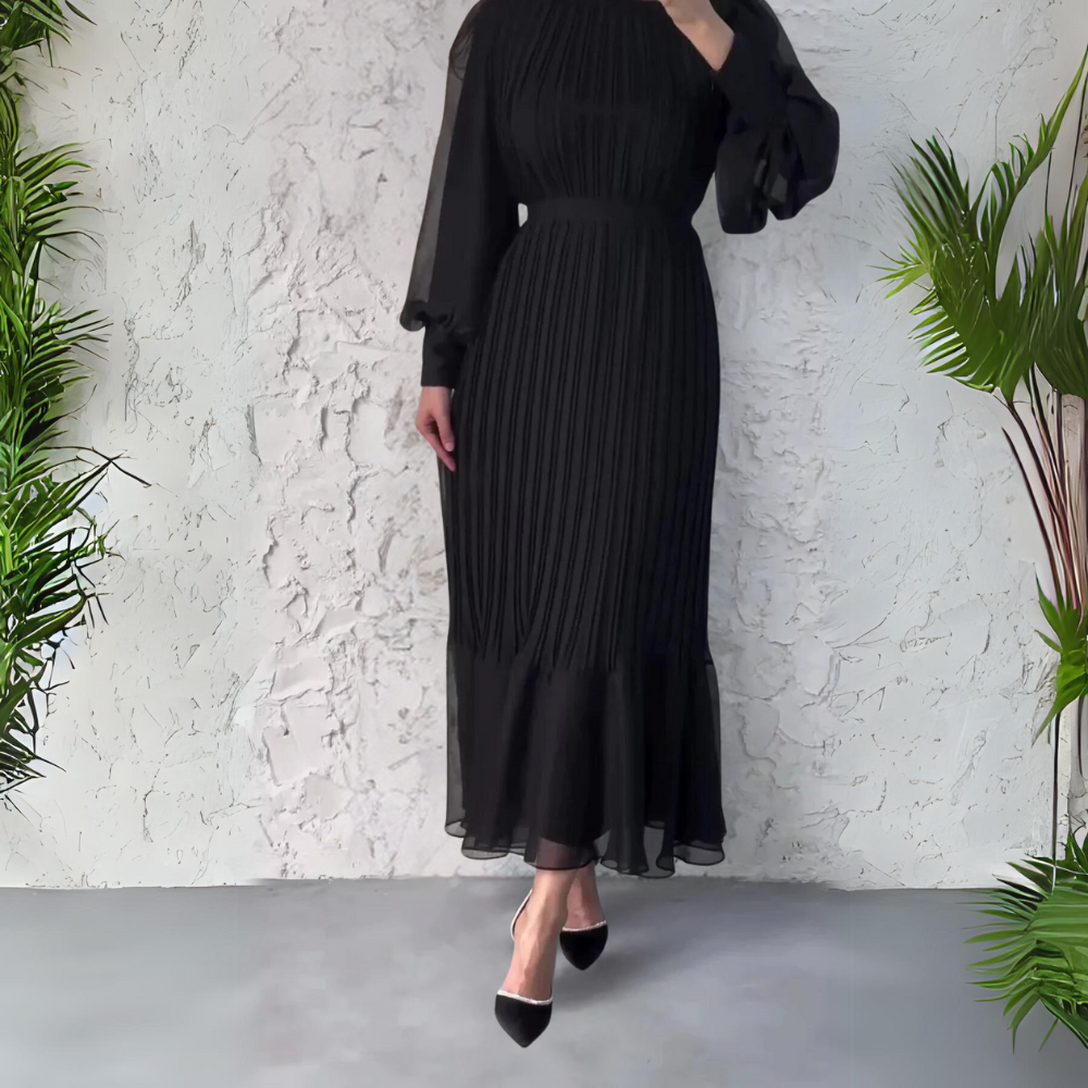 Robe élégante à plis pour femme – Modèle de soirée pour les grandes occasions