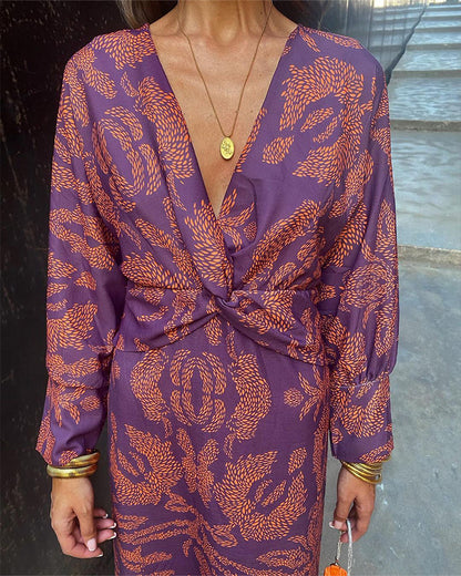 Robe Midi Élégante à Décolleté en V Femme – Coupe Flatteuse, Détail Raffiné