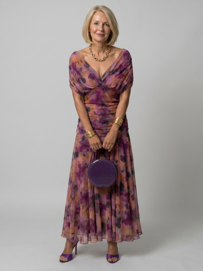 Robe midi femme epaules denudees - Fluide et romantique