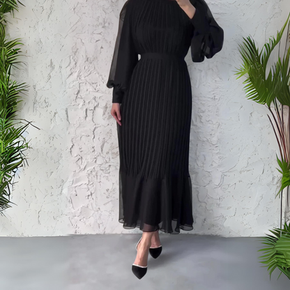 Robe élégante à plis pour femme – Modèle de soirée pour les grandes occasions
