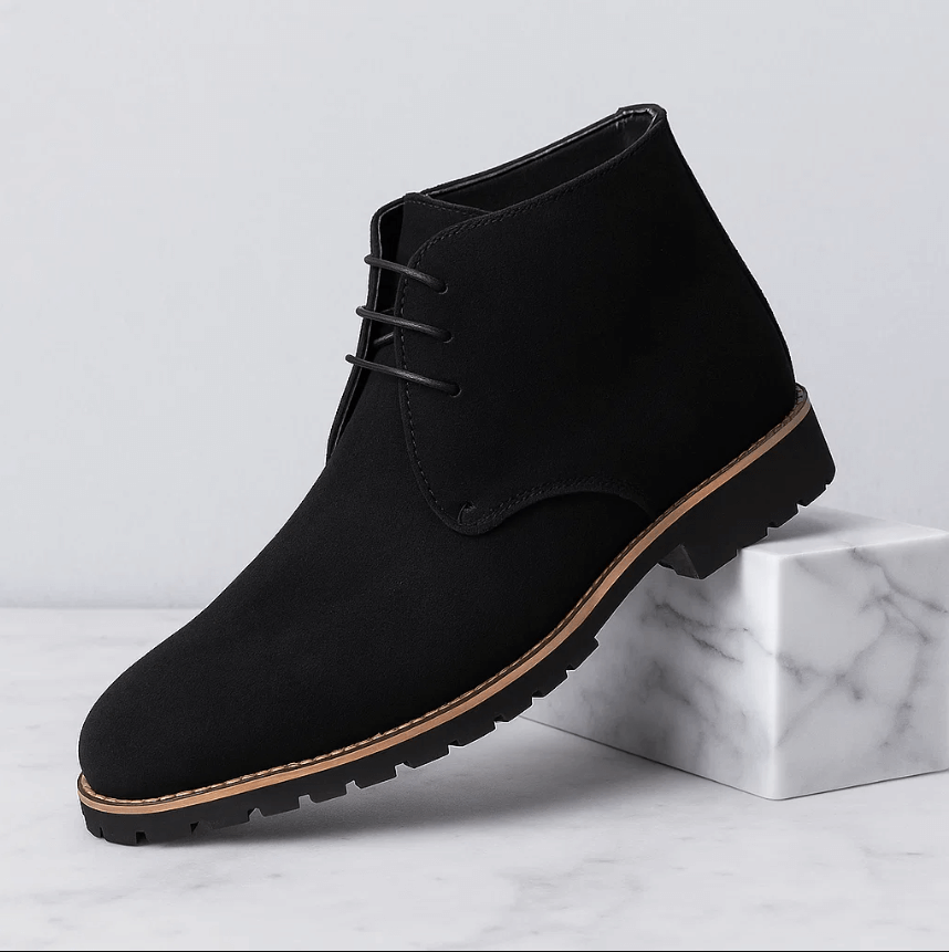 Men's Formal Suede Shoes with Laces – Classic Style