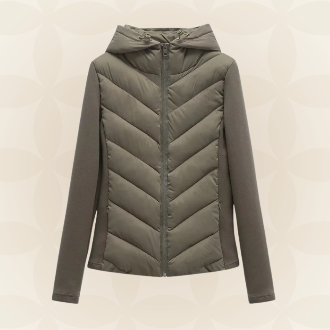 Veste femme légère à motif coupe structurée