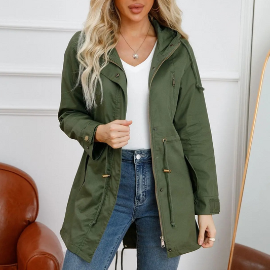 Coupe-Vent Femme Léger et Décontracté – Manteau à Capuche Confortable
