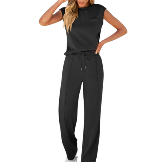 Chic women's relaxation set – Elegant and comfortable lounge outfit